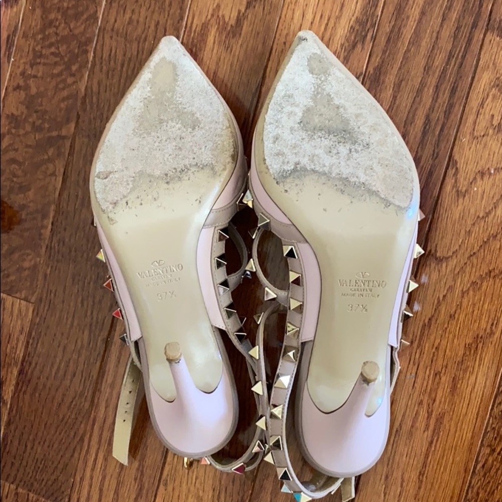 Valentino Rockstud leather pumps water rose - Picture 8 of 11